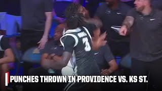 Punches thrown in Kansas State vs. Providence | ESPN College Basketball