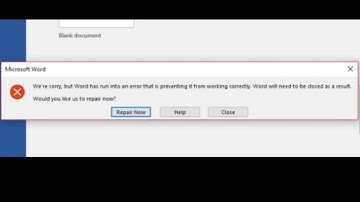 Fix Error Word/Excel/Power Point Has Run Into An Error That is Preventing it From Working Correctly