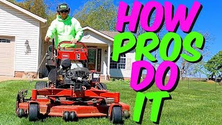 How To Do A Professional Lawn Care Service Start To Finish (MOW LIKE A PRO)