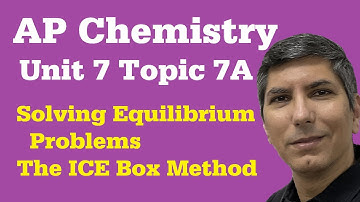 Equilibrium Practice Problems - The ICE Box Method - AP Chem Unit 7, Topic 7a