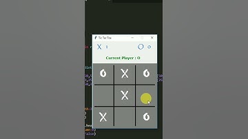 Tic Tac Toe game made in Tkinter & python | #short #shorts