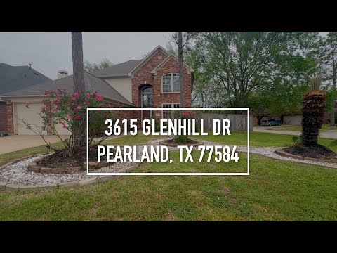 3615 Glenhill Dr, Pearland, TX home video tour
