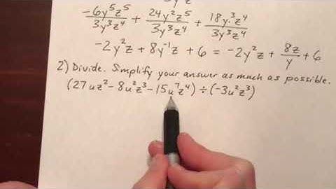 Dividing a polynomial by a monomial: multivariate
