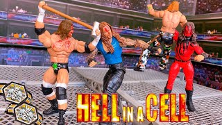 DX vs Brothers of Destruction - Hell In A Cell Action Figure Match! Hardcore Tag Team Championship!