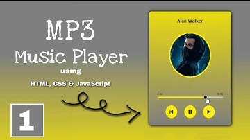 How to make Mp3 music player || Part - 1 ||  HTML, CSS & JavaScript --- Developer Dude