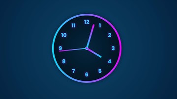 Analog Clock HTML CSS Javascript Dark Mode