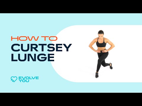 Video: Curtsy Lunge: 15 Fördelar, Formtips, Variationer, Vikter, Mer