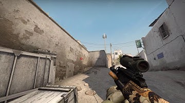 CSGO, 1v4 de_dust2 retake