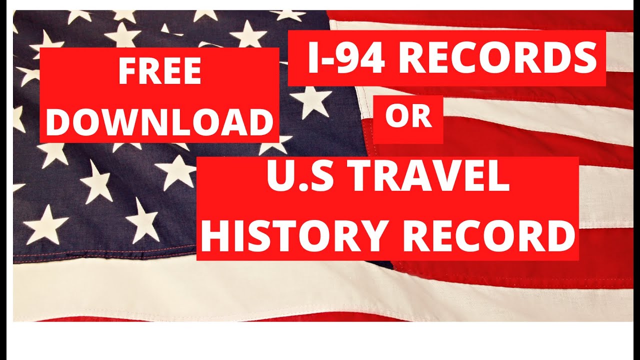 u.s. travel history record