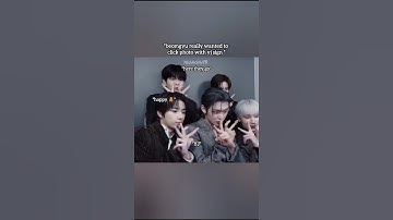 beomgyu really wanted to do yj sign