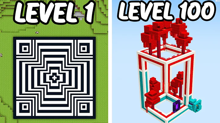 Minecraft Optical Illusion From Level 1 to 100
