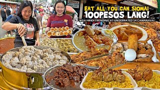 Mga hindi TRENDING o VIRAL na CAMANAVA STREET FOOD 'EAT ALL YOU CAN SIOMAI RICE' 100PESOS Lang!