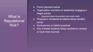 Reputational Risk Module Video Net Worth