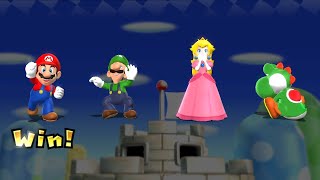 Mario Party 9 Step It Up - Mario vs Luigi vs Peach vs Yoshi (Master CPU)