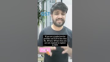 GST voluntary registration. #shorts #gst #incometax #charteredaccountant