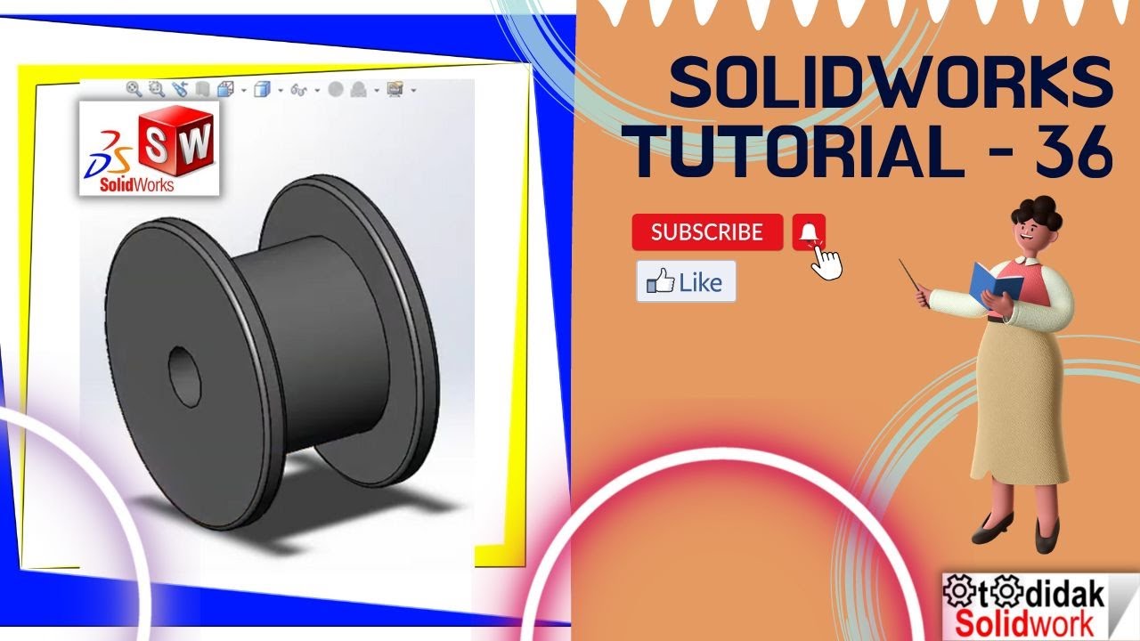 Solidworks Tutorial 36 (How to make DRS125 Wheel in Solidworks) Part