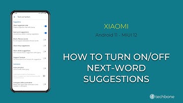 How to Turn On/Off Next-word suggestions - Xiaomi [Android 11 - MIUI 12]