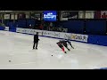 500m with funny crash at end Short Track Speedskating