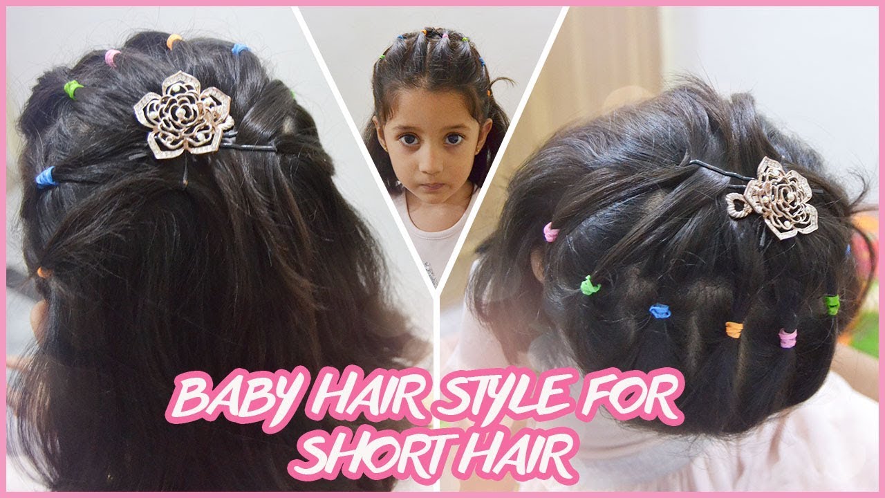 Hair style for baby girl | ||Baby Hair Style For Short Hair - YouTube