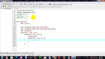 How to Matrix Nested in C++ DevC++