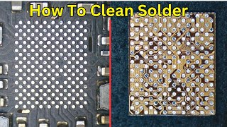 How To Clean Solder / How To Clean Ic / How To Clean Ic Pads