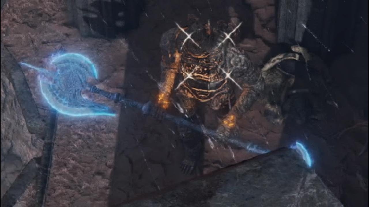 Elden Ring Blue Axe Guardian Golem Cheese Strategy 40k Health for