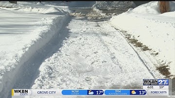 Snowy sidewalks on local campus leave students frustrated