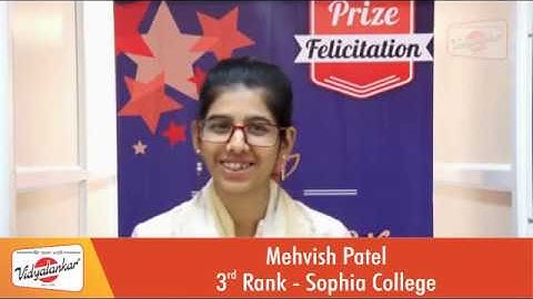 Mehvish Patel B.Sc (IT) Topper