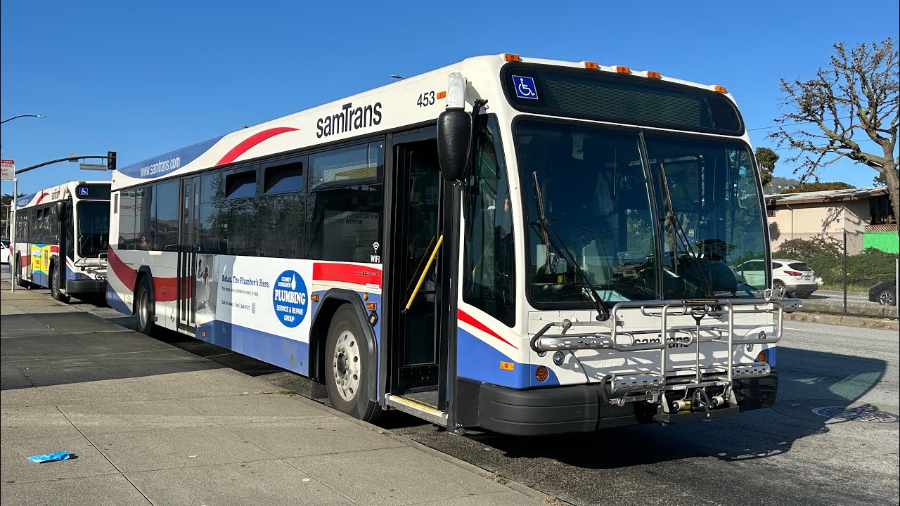(Full Route) SamTrans #453 on Route 122 From: Stonestown to South City ...