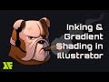 Gradient Shading and Inking in Illustrator Tutorial