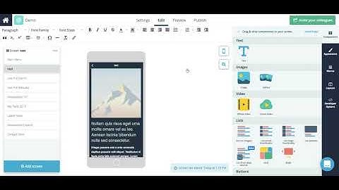 How to Edit your app - Screen Management, Layouts, and Text