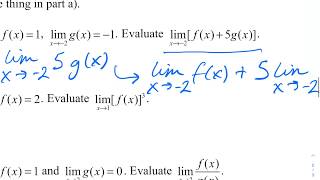 13.2 Finding Limits Algebraically