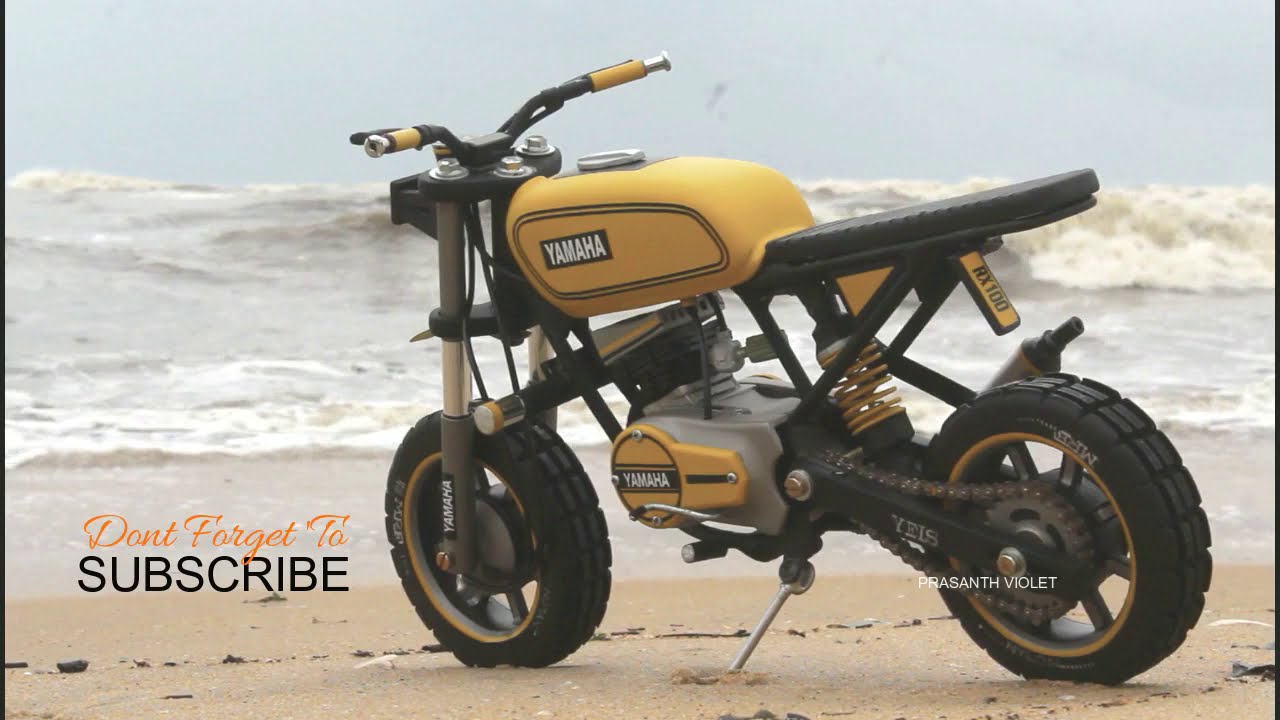 Yamaha Rx 100 Handmade Miniature Work 