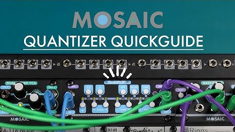 Mosaic 1U Quantizer: Quickguide!