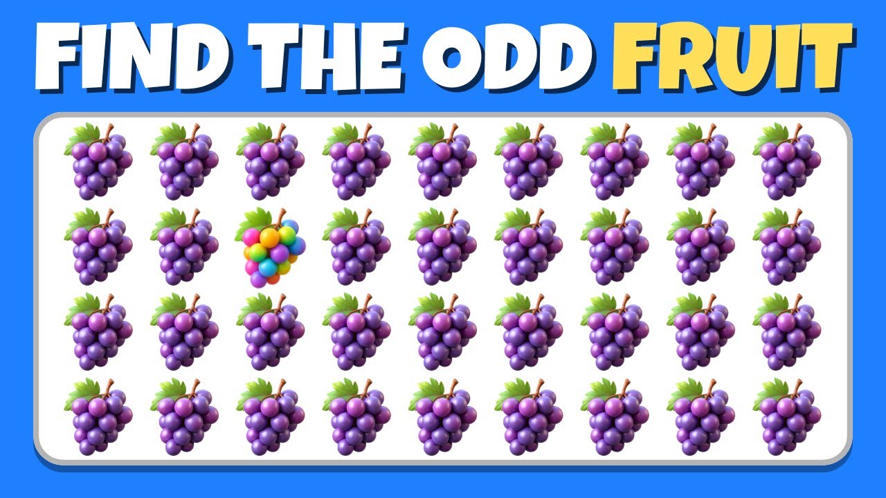 🍒 Think You’re Smart? 🧠 Prove It in This Fruit Odd-One-Out Quiz! 🍉