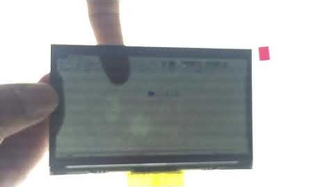 Test video for 4 3 inch transparent lcd display from Shenzhen ETK Tech