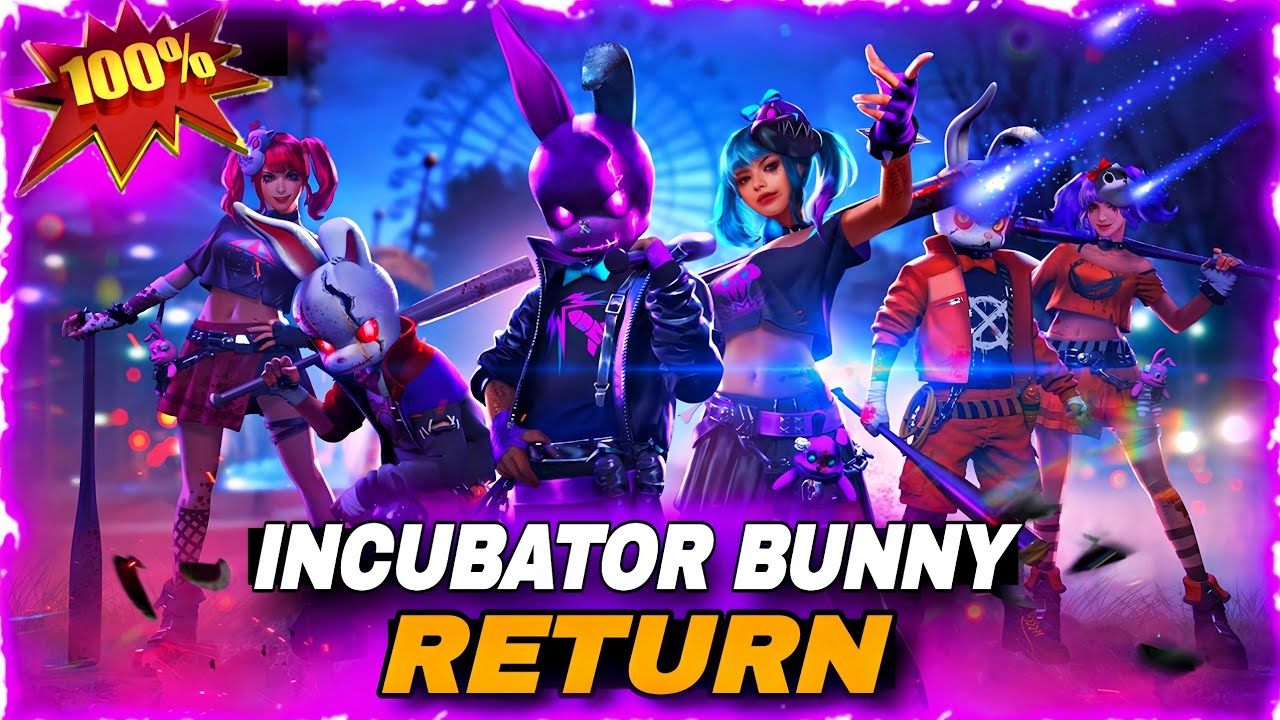 Incubator Bunny 🐰Bundle Return❣️Pakistan Server | Tonight Update & New Up Coming ❣️ Events Free Fire