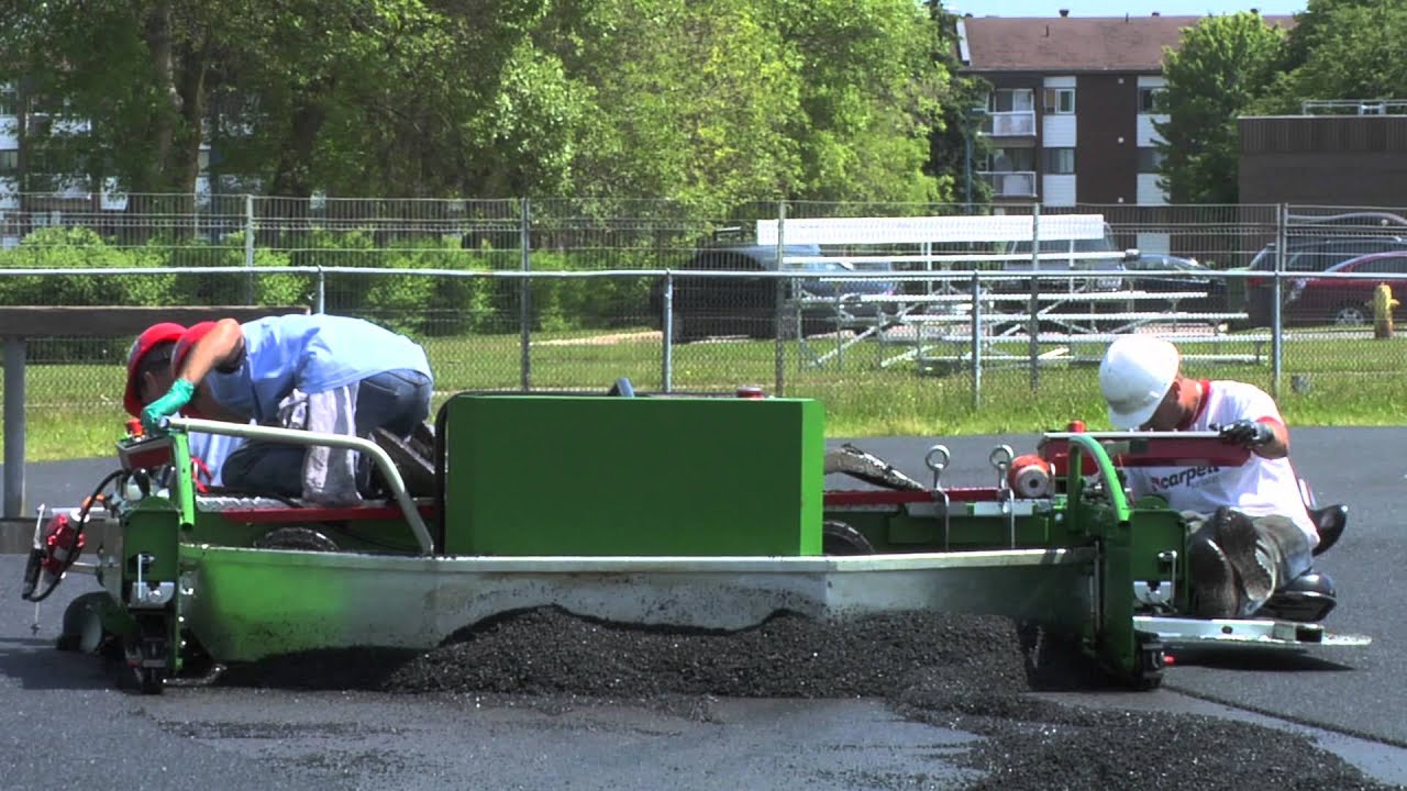 Carpell Surfaces - réfection de la piste d'athlétisme Mont-Bleu, Gatineau QC