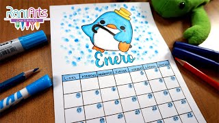 CALENDARIO ENERO - BULLET JOURNAL - DIY - JANUARY CALENDAR