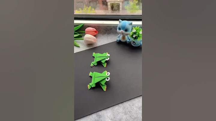 How To Make a Paper Jumping Frog - Fun & Easy Origami#shorts