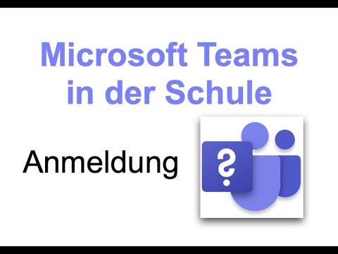 Microsoft Teams in der Schule - Teil 2 - Anmeldung in Teams - YouTube
