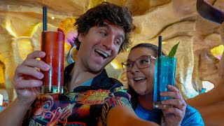 Our Park Day Of Rides And Mythos Lunch, Aventura Pool & Bar 17 Bistro Dinner, And Checking Out!