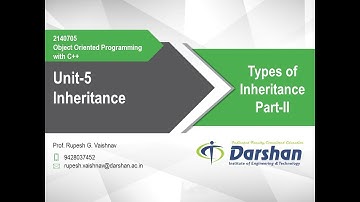 5.03 Types of Inheritance in C++ Part-II