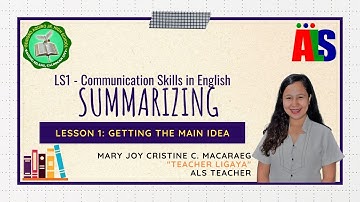 Summarizing | Getting the Main Idea