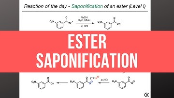 Reaction of the day - ESTER SAPONIFICATION (Level I)