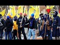 Khalistan Supporters Rip Apart Indian Flags with Daggers and Spears in Calgary, Alberta