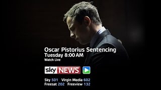 Oscar Pistorius Sentencing: Watch Live On Sky News