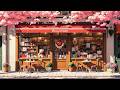 Valentine Lofi Beats Dreamy Coffee Shop Under Cherry Blossoms Romantic Chill Study Relax Vibes 