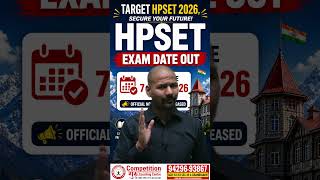 HP SET 2026 Exam Date Out | HPSET Exam Date | HPSET Coaching in Chandigarh | Complete Details