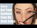 How to Get Eyeliner Even on Both Sides TRICK!